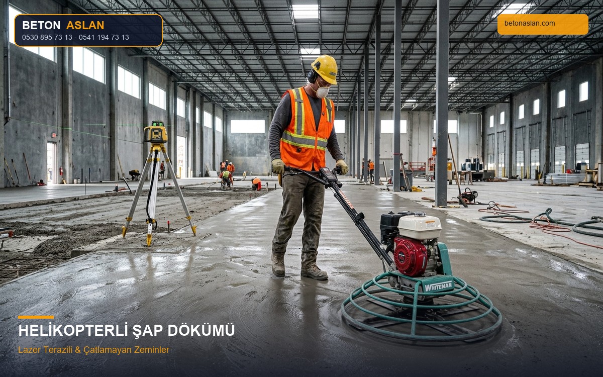 Helikopterli Şap Dökümü